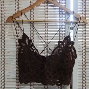 Free People elegant Brown Lace Bralette